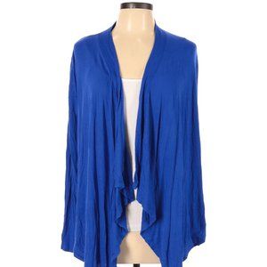 IVN*Lock & Love Royal Blue Long Sleeve Open Cardigan
